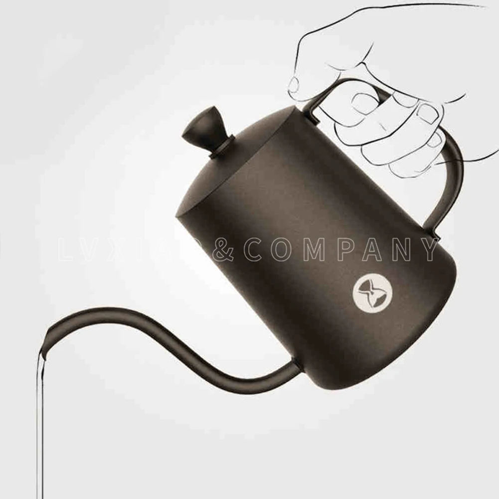 Timemore Fish03 чайник для разлива кофе капельный с крышкой длинным вырезом капельного
