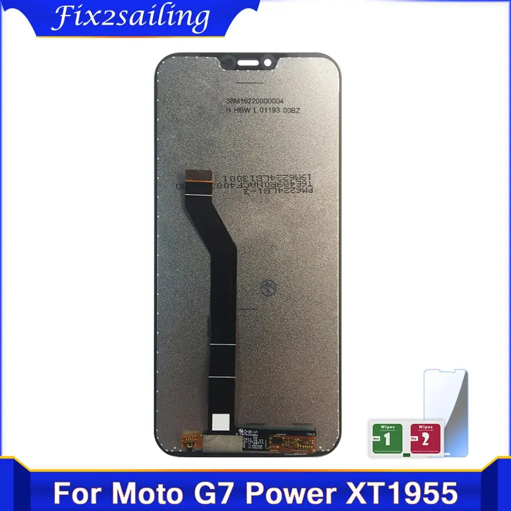 ЖК-дисплей для Motorola Moto G7 Power XT1955 + дигитайзер сенсорного экрана стеклянная панель