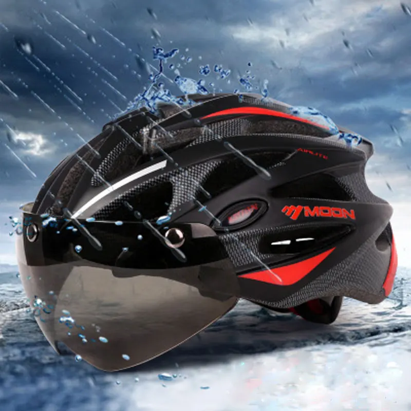 

2020 MOON Integrally-molded Cycling Helmet for Racing Ultralight Bicycle Helmet Men and Women Bike Helmet with magnetic glasses