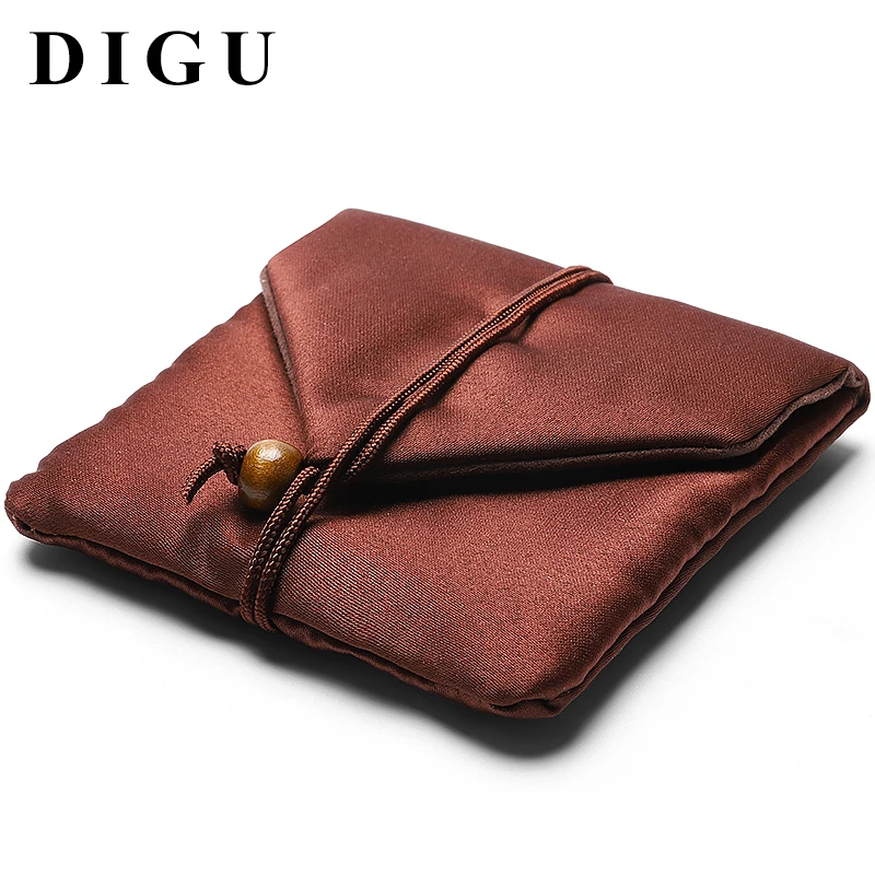 DIGU оптовая продажа кофейный мешок для хранения ювелирных изделий браслет серьги