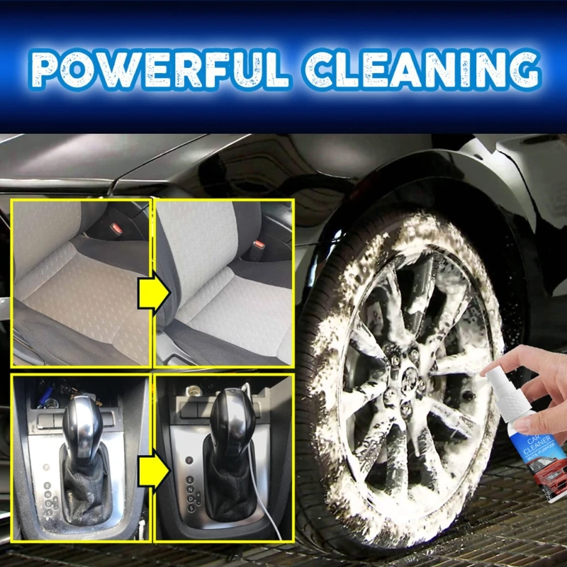 

Multi-purpose Foam Cleaner Fast Acting Removers Household Cleaning Helper for Leather Seat Console Home Window Furniture