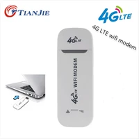 tianjie 4g lte usb modem wifi router unlock wireless car adapter network sticker 3g sim card slot mobile wi fi dongle hotspot
