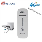 TIANJIE 4G LTE USB-модем, Wi-Fi-роутер, разблокировка, беспроводной автомобильный адаптер, сетевая наклейка, слот для SIM-карты 3G, Мобильный Wi-Fi-ключ, точка доступа