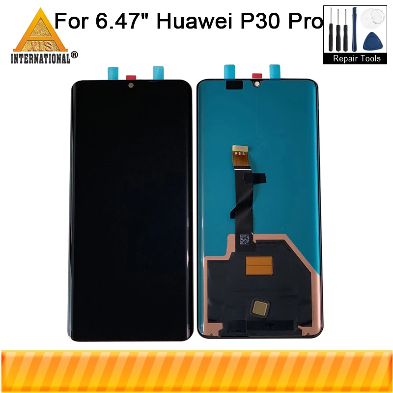

6,47 "Оригинальный ЖК-дисплей Supor Amoled/TFT Axisintern для Huawei P30 Pro VOG-L29 с сенсорной панелью и цифровым преобразователем со сканером отпечатков пальцев