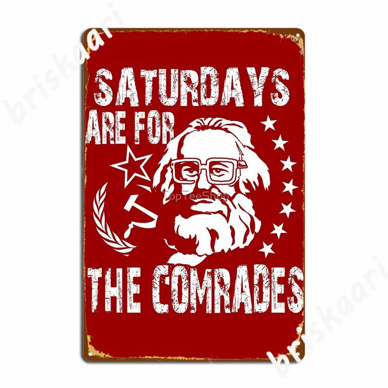 

Винтажные советские забавные мемы Маркса, русские субботы для друзей, металлические знаки, паб, клуб, бар, персонализированные плакаты, жестяные плакаты