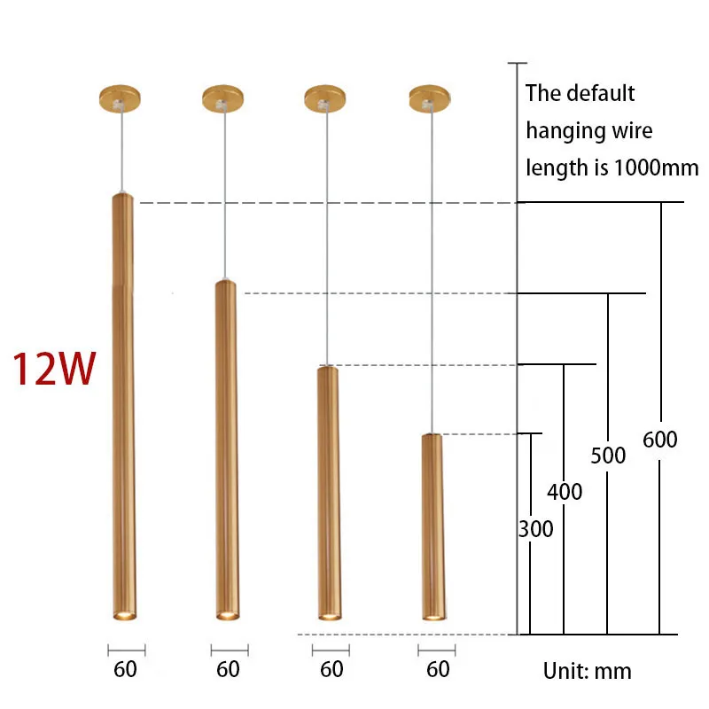 QIUBOSS длинные светодиодный подвесные светильники для кухни лофт с регулируемой