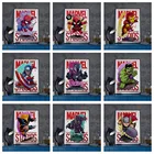 Экологически безопасный ПВХ белый картон Марвел Железный человек Мультфильм супергерой украшение для детской комнаты настенный стикер постер A260