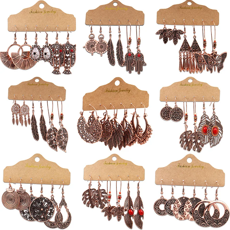 Женские серьги подвески в стиле бохо с кисточками винтажные этнические Ловца