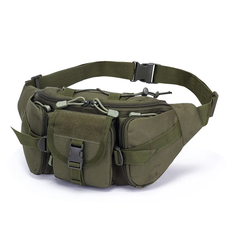 

Sports Outdoor Large-capacity Waterproof Tactical Waist Bag, Cycling, Traveling, and Running, Chest Bag, Military Fan Bag, Male