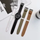 Ремешок кожаный для Samsung Galaxy Watch Band 44 мм 40 мм, браслет для туристических часов 4 Classic 46 мм 42 мм, 20 мм 22 мм