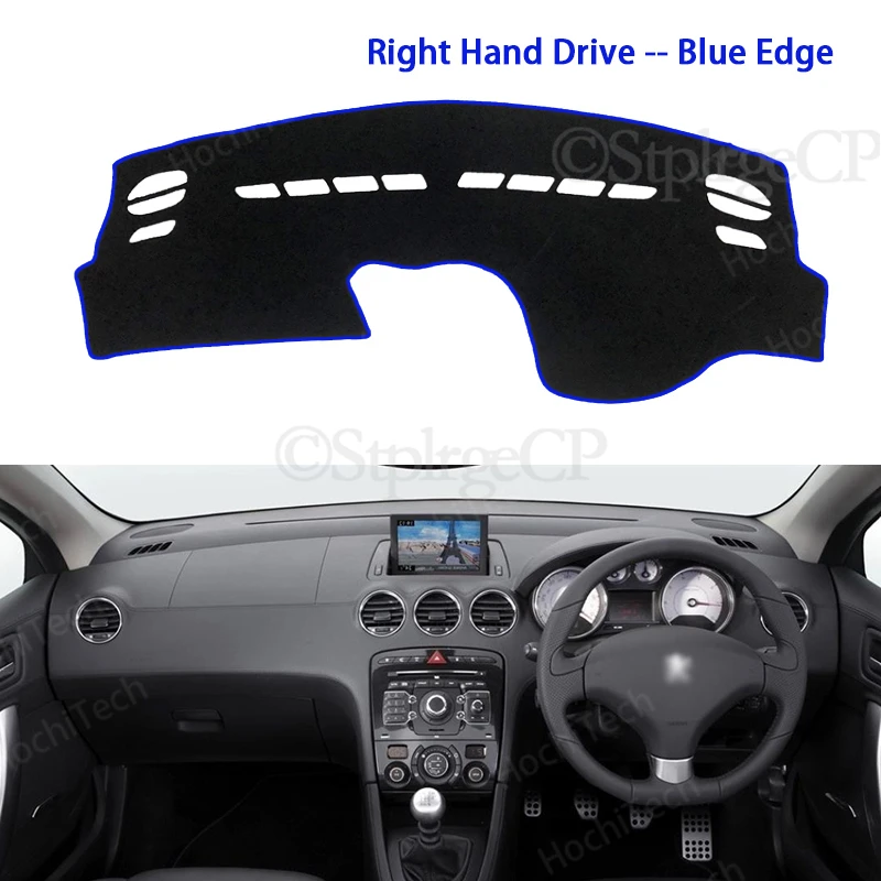 

for Peugeot 308 t7 2007-2013 308cc 308sw Right Left Hand Drive Good Polyester Material Anti Light Car Dashboard Cover Mat