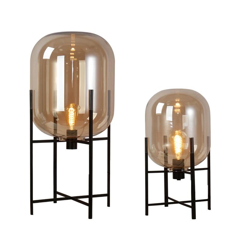 

Modern Glass Table Lamp Living Room Bedroom Tripod Desk Light Nordic Bedside lighting deco fixtures abajur bed lamp