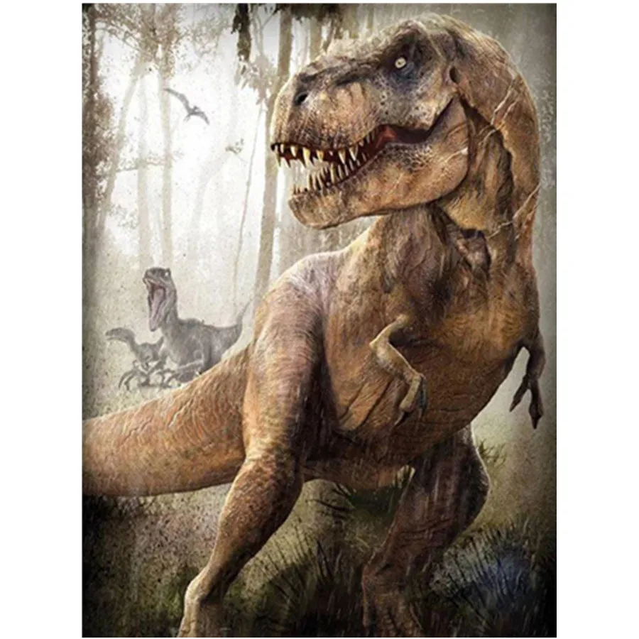 

Набор для алмазной вышивки «сделай сам», картина с динозаврами, 5d Вышивка крестиком, мозаика для декора детской комнаты