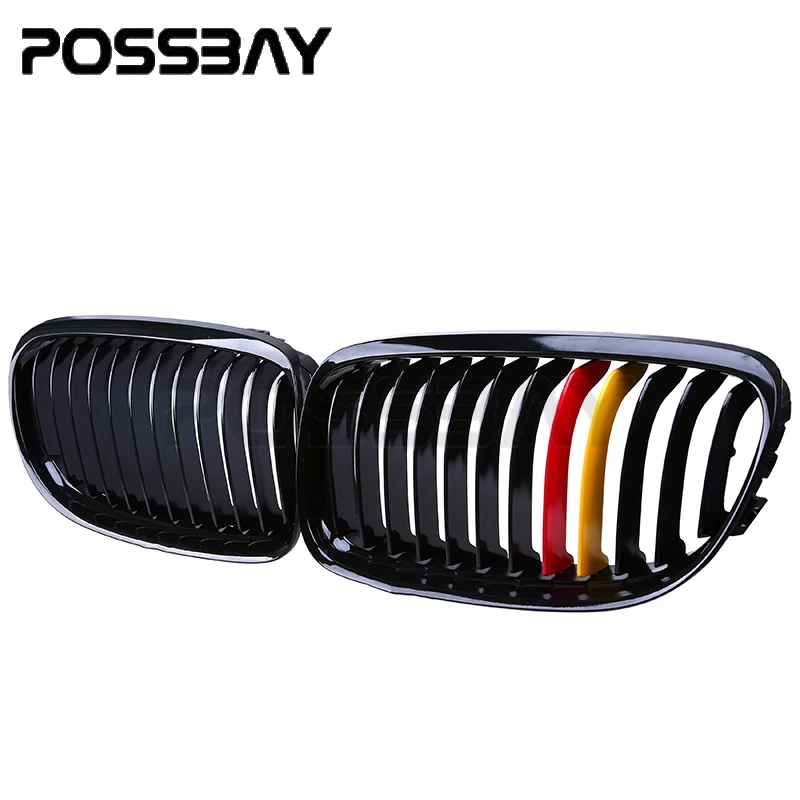 Глянцевая черная передняя решетка для почек гриль BMW 3-Series E91 Touring 2008-2012 Facelift