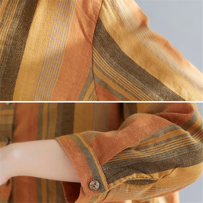 Модное женское пальто Новинка лета и осени тонкая куртка в стиле ретро хлопковая