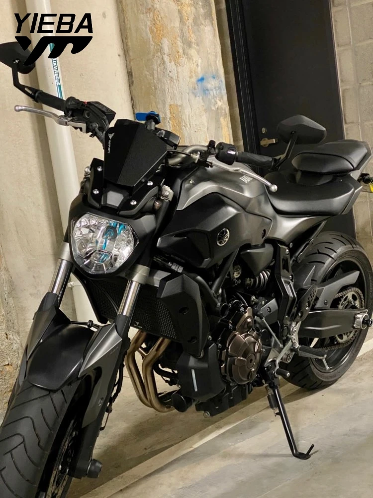 Алюминиевые аксессуары для мотоциклов переднее ветровое стекло Yamaha MT07 MT 07 FZ07 2013