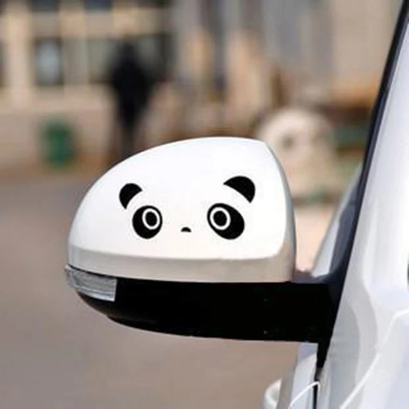 

Car Stickers Decor Motorcycle Decals Panda Eye Decorative Accessories Creative Sunscreen Waterproof PVC,19cm*5cm
