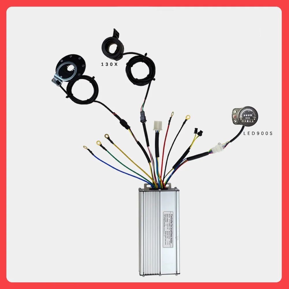 

1 Set 36V/48V KT Ebike Controller 1000W/1500W +LED900S Display+Sensor+Thumb Throttle Upgrade Replacement