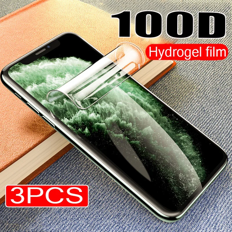 100D 2 шт Защита экрана для IPhone 11 Pro 6 6s 7 8 Plus Защитная пленка Max X XS XR Гидрогелевая без