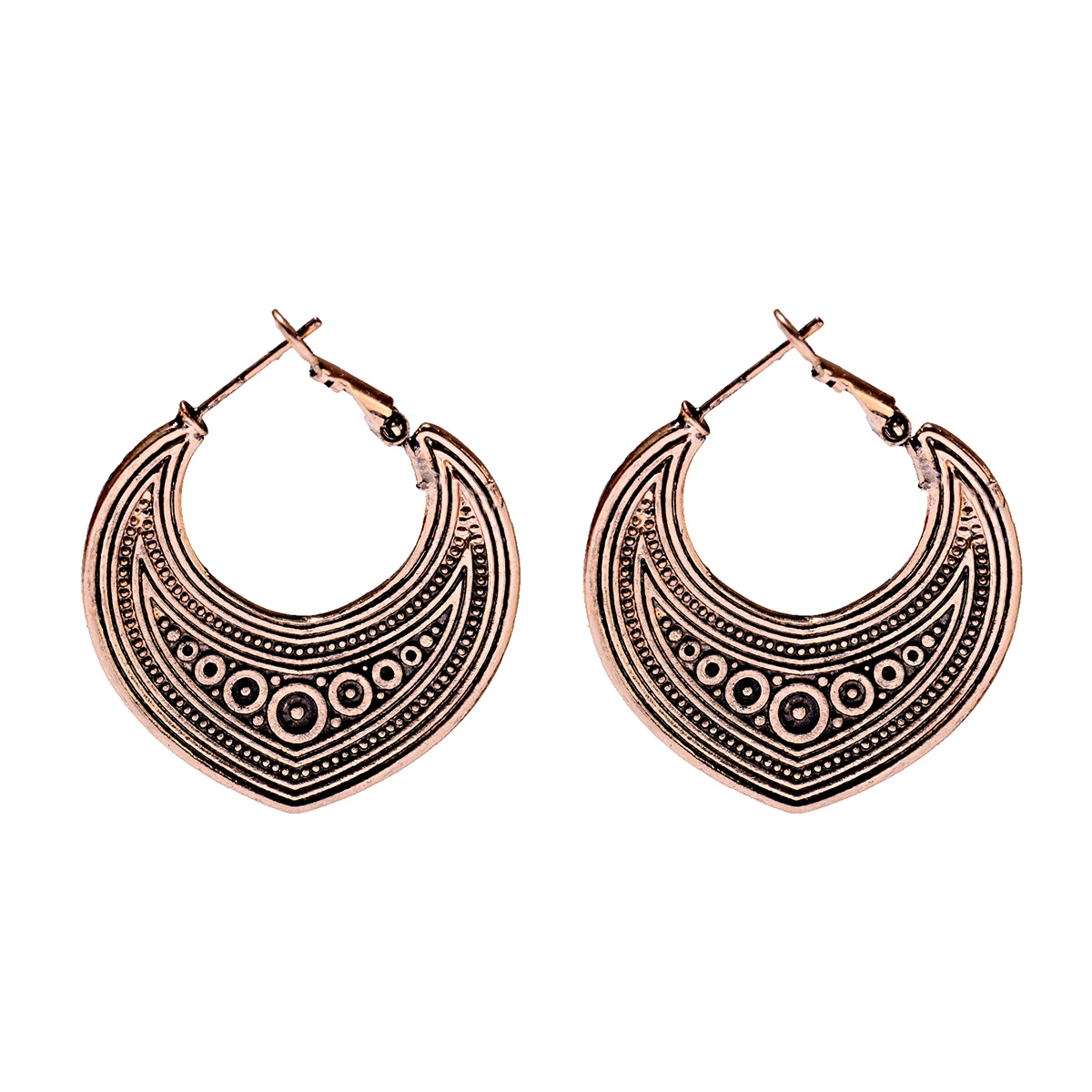 Женские серьги подвески в этническом стиле 2 цвета тайское серебристого с