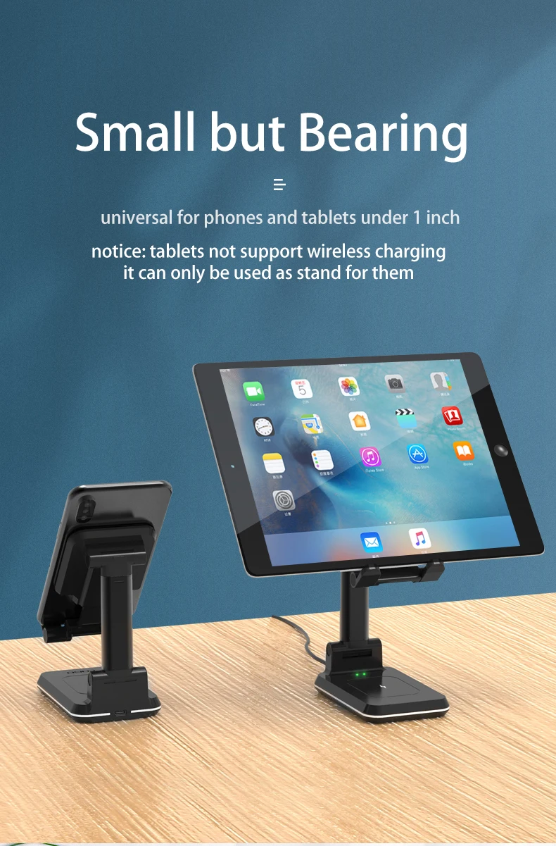 wireless charger adjustable phone holder 2 in 1 qi 10w fast charging stand mount for iphone 11 pro max samsung s9 huawei xiaomi free global shipping