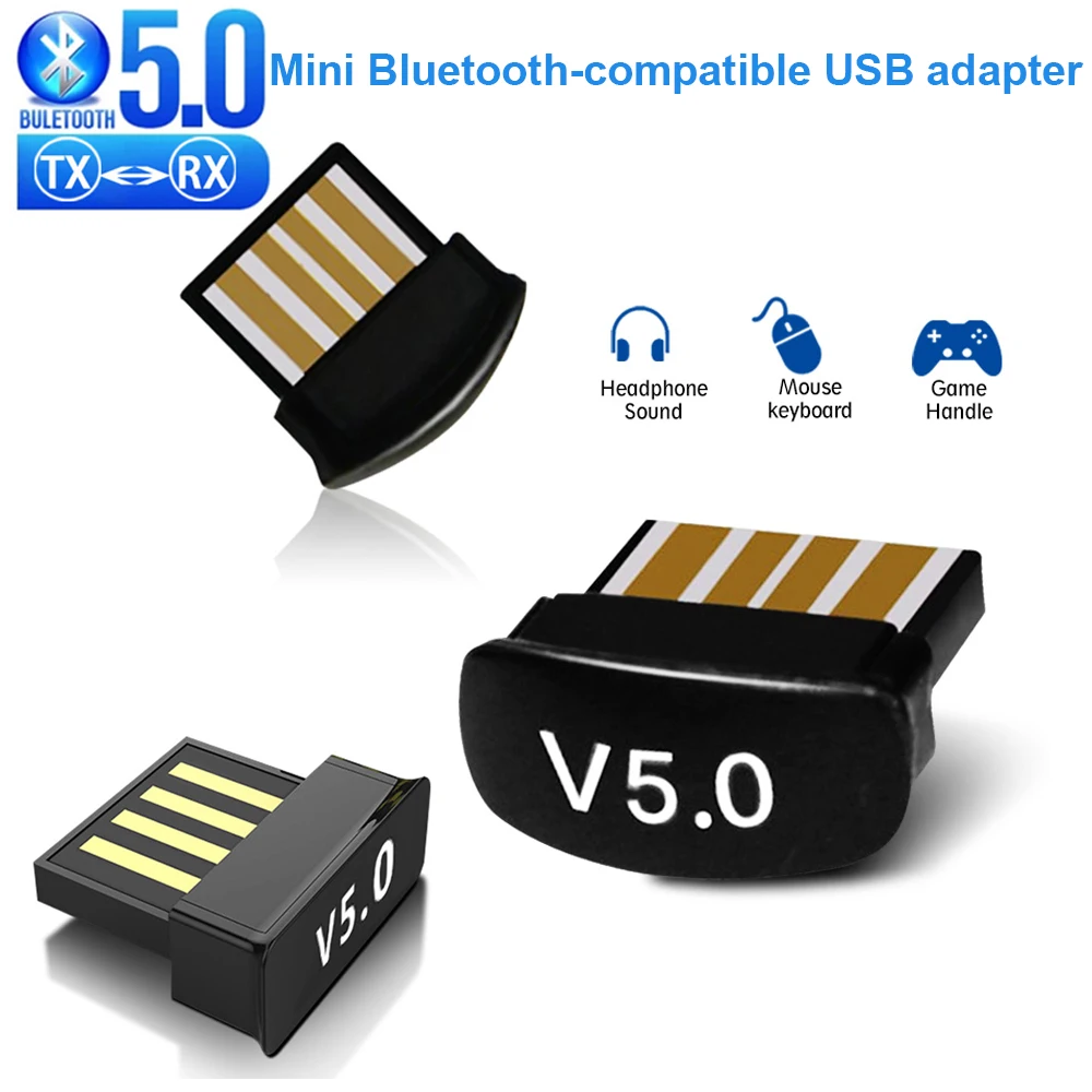

Bluetooth-совместимый 5,0 передатчик приемник Двойной TR беспроводной ключ USB адаптер BT стерео аудио портативный мини для ПК телефона автомобиля
