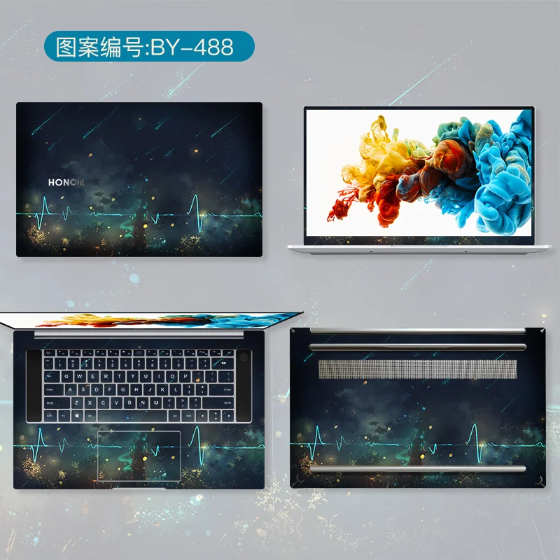 4 в 1 ноутбук тела наклейки для hua