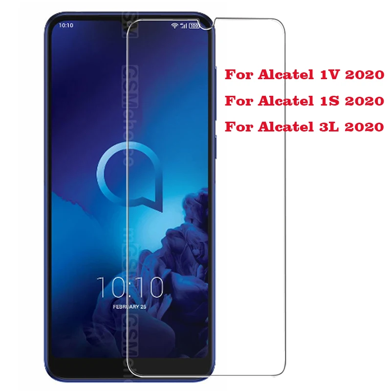 Закаленное стекло для Alcatel 1S 1V 3L 2020 9H Высококачественная Защитная пленка