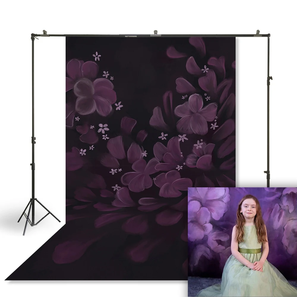 

HUAYI Photography Backdrop Flowers Painted Photo Background Newborns Child Portraits Bridal Studio Birthday Booth BackdropW-3850