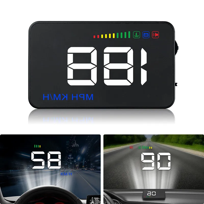 Автомобильный HUD Спидометр A500 3 5 дюймовый дисплей со спидометром OBD2 OBDII OBD