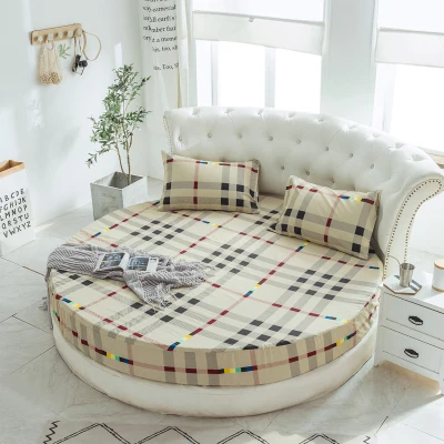 Круглая постельная шляпа JaneYU высокого качества для отеля круглая простыня