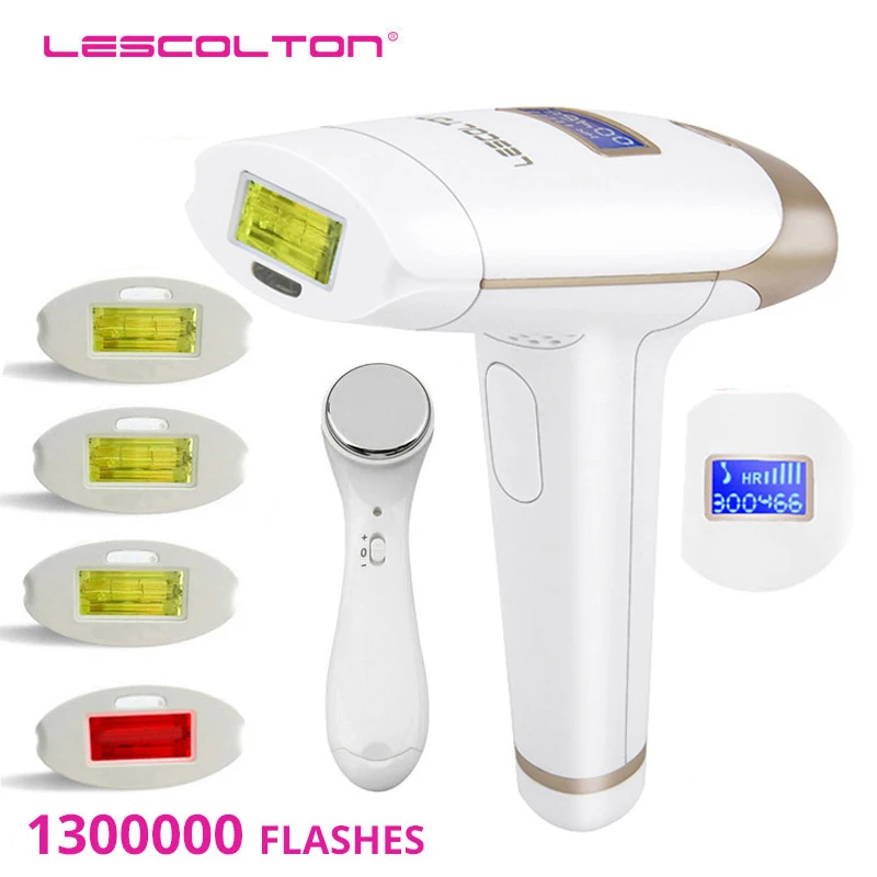 Lescolton IPL лазерный эпилятор 1300000 импульсов для удаления волос с ЖК-дисплеем T009i Перманентный Триммер бикини Электрический depilador