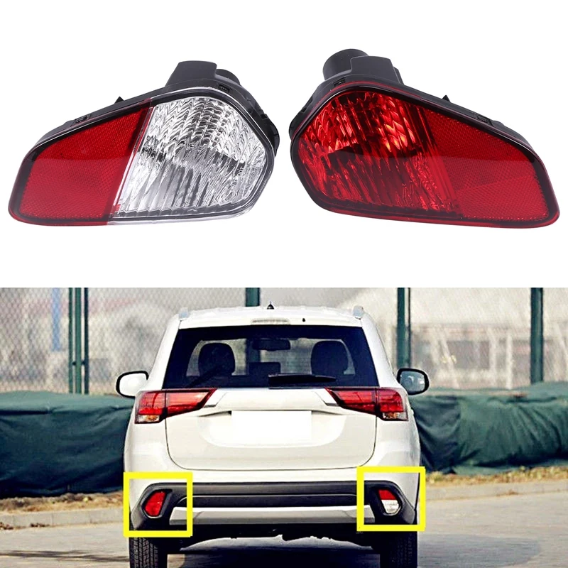 

Car Rear Bumper Fog Light Reflector Lamp Taillight for Mitsubishi Outlander 2016 2017 2018 8337A137 8337A136