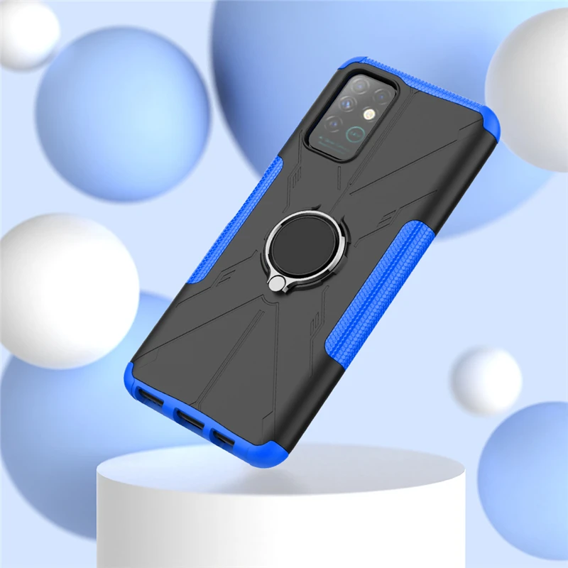 For Infinix Note 8 Case For Infinix Note 8 Cover Armor Silicone Rubber Stand Ring Protector Case For Infinix Note 8 Cover