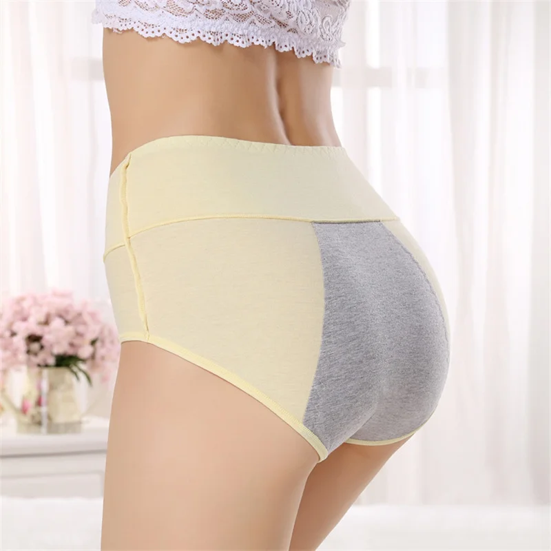 

Menstrual Panties Absorb For Women Lingerie Period Cotton Underwear Shorts Women's Briefs High Waist Underpant Female Panties 2p