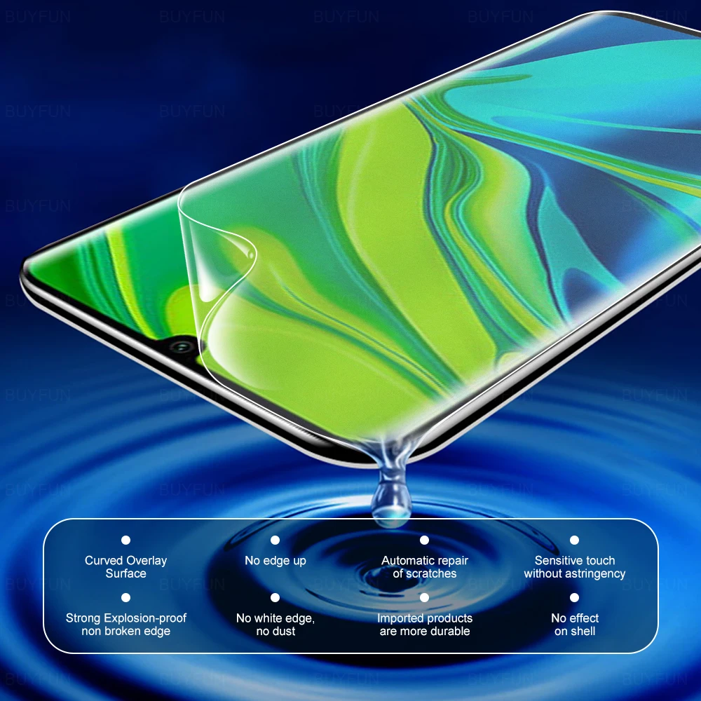 Фото 2Pcs Full Frosted Matte Hydrogel Film For Xiaomi Note 10 Protector Xiao Mi Xaomi CC9 Pro 6.47" Phone Not Glass Мобильные 2Pcs Full Frosted Matte Hydrogel Film For Xiaomi Note 10 Protector Xiao Mi Xaomi CC9 Pro 6.47" Phone Not Glass Мобильные