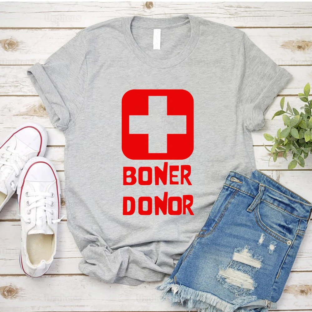 Новое поступление футболка-донор Boner подарок на Хэллоуин хлопковые футболки