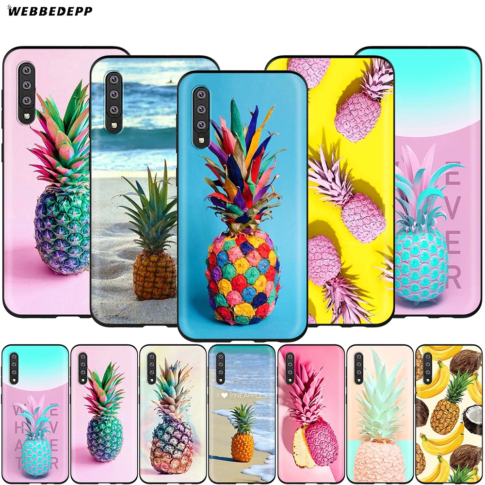 Webbedepp вкусные фрукта ананаса чехол для samsung Galaxy S7 S8 S9 S10 Edge Plus Note 10 8 9 A10 A20 A30 A40 A50 A60 A70