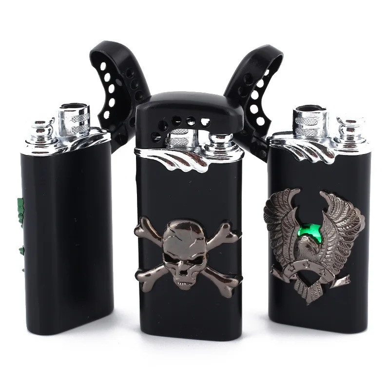 Cigarette Lighters New Strange Creative Metal Lighter With Light Smoking Accessories Tools Torch lighter | Дом и сад