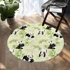 Милые Мультяшные животные панда кавайные круглые маленькие коврики для пола ковер для спальни гостиной домашний декор