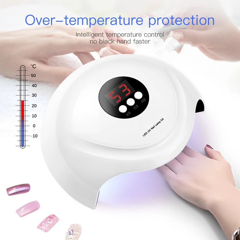 УФ лампа для сушки гель лака с ЖК дисплеем 36 Вт|Сушилки ногтей| |