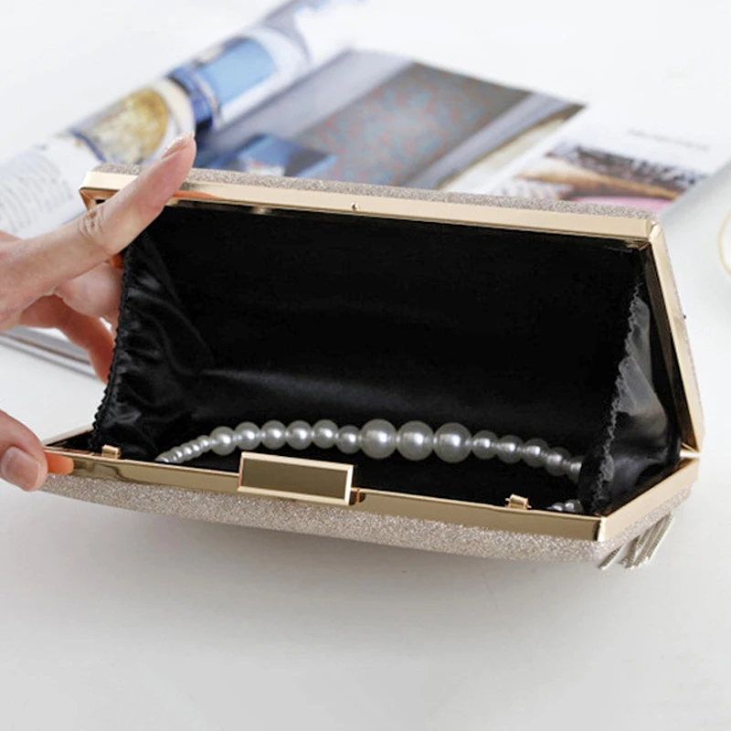 2023 New Fashion Handmade Floral Evening Bags Wedding Clutch Bags With Pearl Chain Party Bags For Ladies MN569