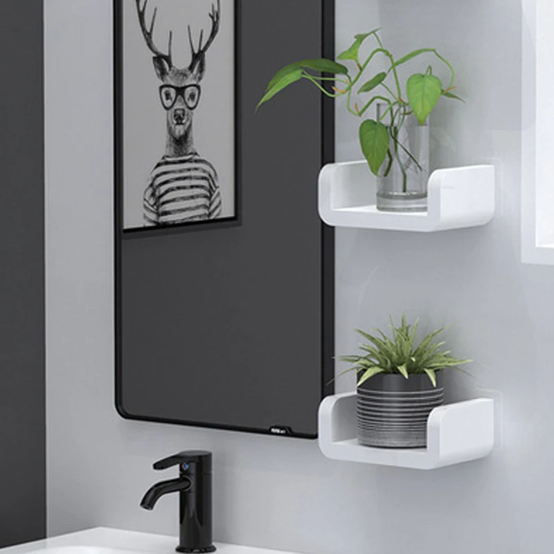 Стеллаж для ванной комнаты зеркальная съемная передняя декоративная рамка