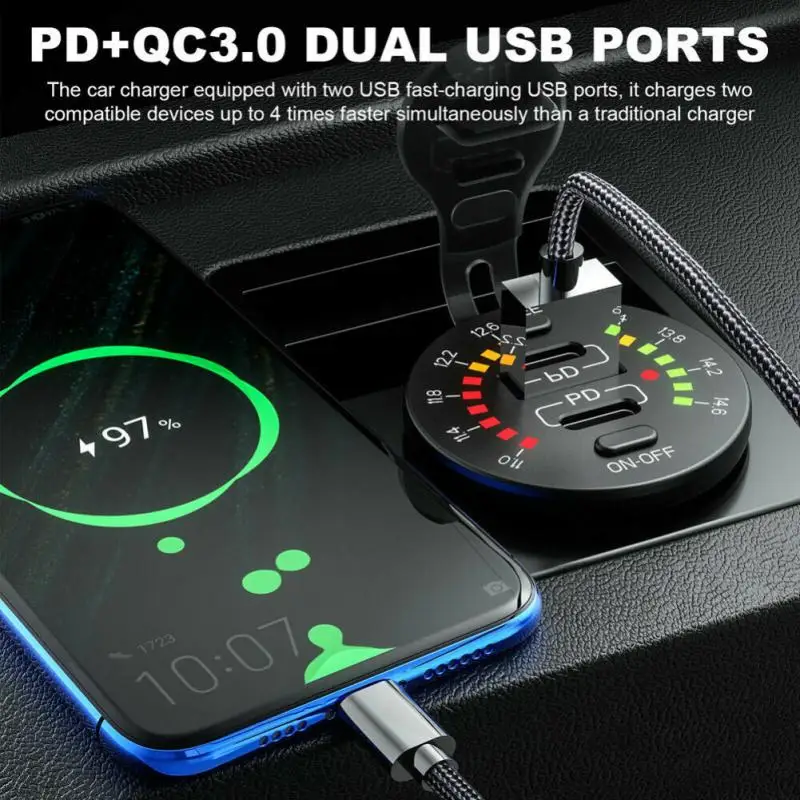 Фото Зарядное устройство с двумя USB-портами, 12 В, 3,0 А №2