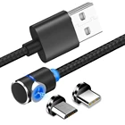 Магнитный кабель 1 м, 2 м, Micro USB Тип C, быстрая зарядка, Micro USB Тип C, Магнитный зарядный USB-кабель для Samsung A50, для xiaomi