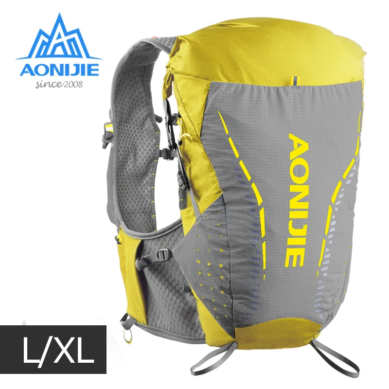 L/XL Size AONIJIE C9104 New Ultra Vest 18L Hydration Backpack Pack Bag Soft Water Bladder Flask for Trail Running Marathon Race