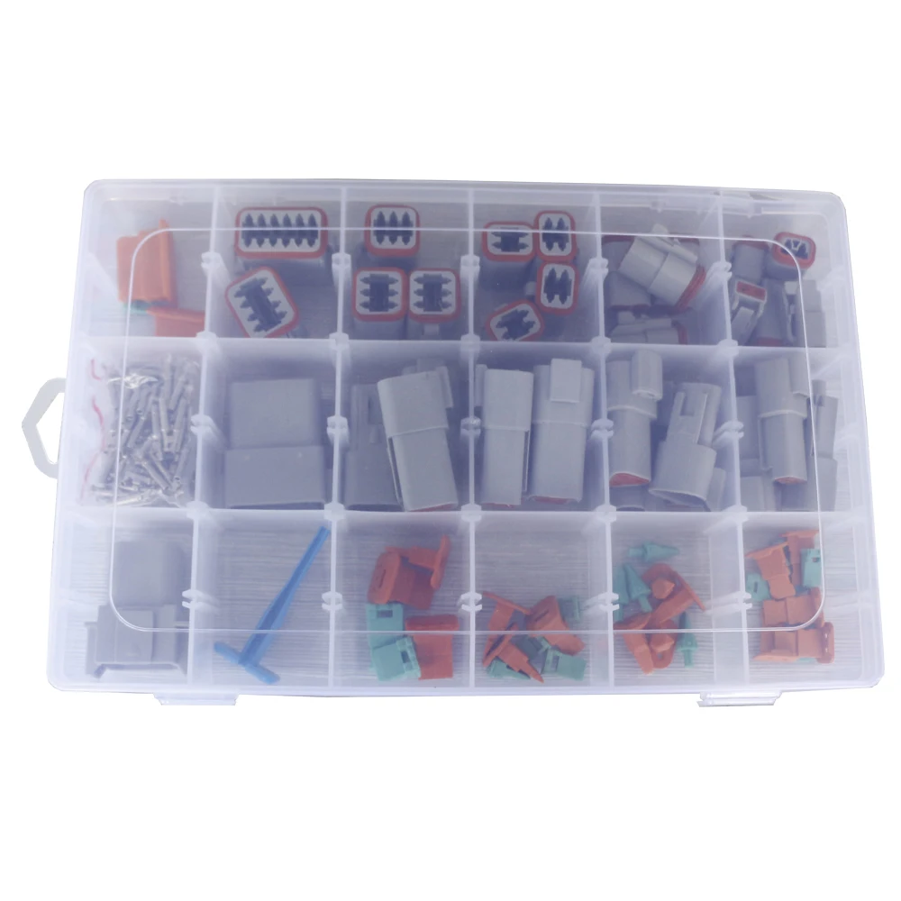 Разъем серии DT с средство для удаления игл: серые герметичные автомобильные