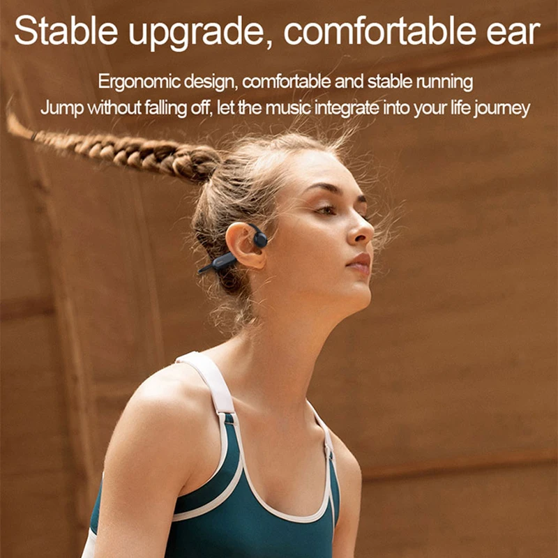 

Wireless bluetooth 5.0 earphones outdoor bone conduction bluetooth earphones with 8G memory for painless and waterproof swimming