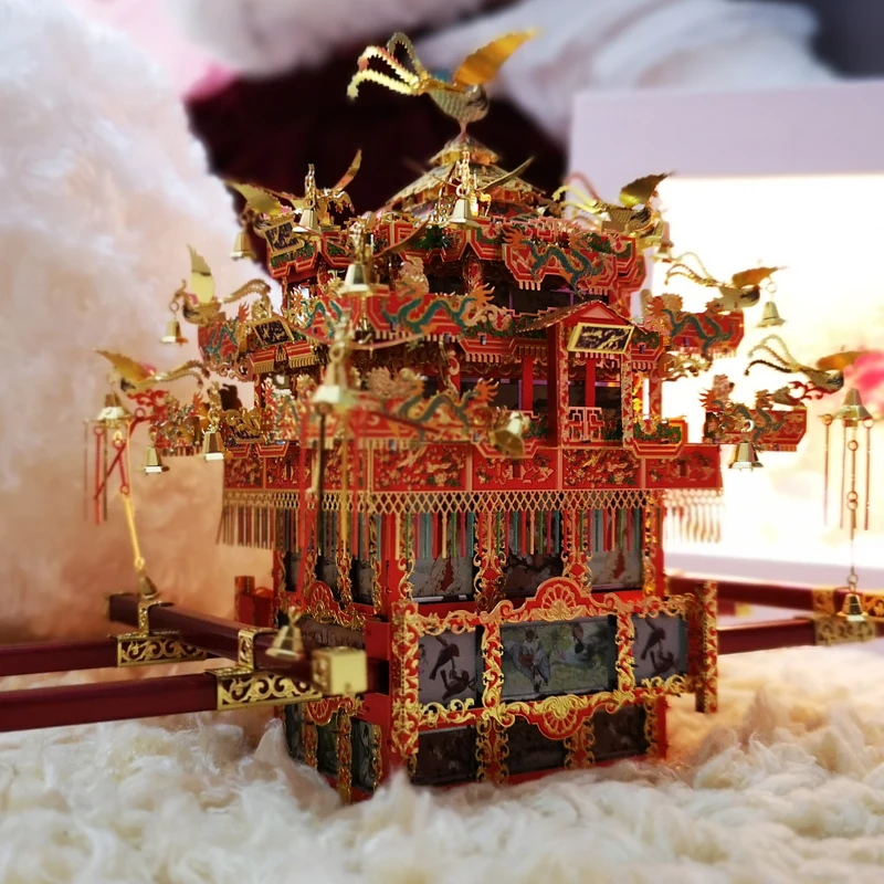 Детский металлический 3D-пазл Piececool для девичьего седана стула 288 шт. 4 листа |