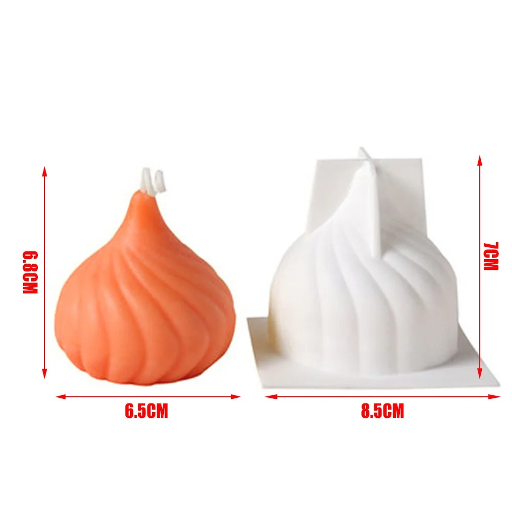 

3D candle silicone mold DIY creative onion head candle mold home decoration holiday gift moule bougie Aromatherapy candle making
